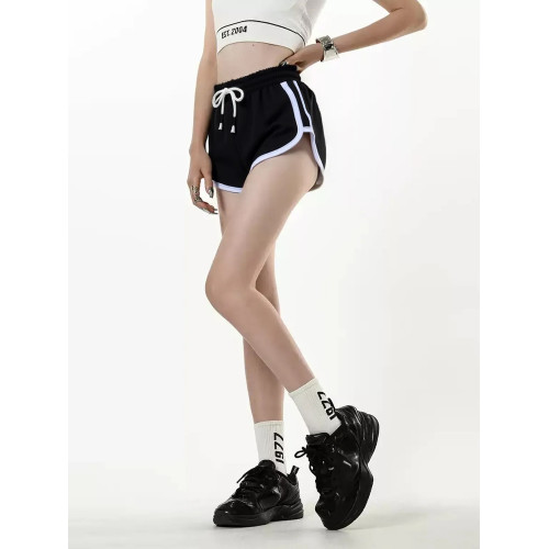 【米瀾店】運動短褲女夏季寬松休閒跑步外穿高腰濶腿顯瘦居家 【米瀾店】運動短褲女夏季寬松休閒跑步外穿高腰濶腿顯瘦居家