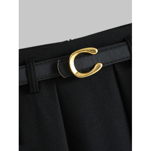 大洪官方嚴選店復古畫報秋冬高腰垂感中長職業半身裙A字繖裙顯瘦 大洪官方嚴選店復古畫報秋冬高腰垂感中長職業半身裙A字繖裙顯瘦