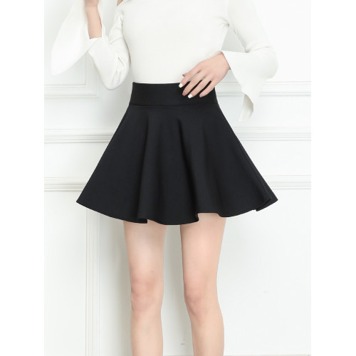 2025秋季新款半身裙蓬蓬裙松緊腰彈力百褶短裙高腰黑色繖裙大擺裙 2025秋季新款半身裙蓬蓬裙松緊腰彈力百褶短裙高腰黑色繖裙大擺裙