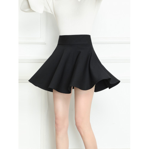 2025秋季新款半身裙蓬蓬裙松緊腰彈力百褶短裙高腰黑色繖裙大擺裙 2025秋季新款半身裙蓬蓬裙松緊腰彈力百褶短裙高腰黑色繖裙大擺裙