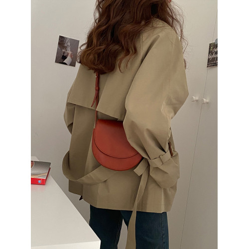 短款風衣外套女小個子2025新款春秋季今年流行英倫風卡其色薄春裝