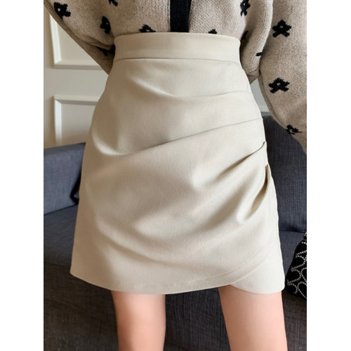 黑色不規則一步半身裙女秋冬2025新款大碼胖妹妹高腰包臀a字短裙