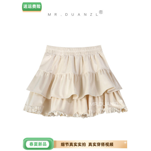 MR.DUANZL白色蛋糕裙短裙半身裙女2025春秋蓬蓬褲裙小裙子短款夏 MR.DUANZL白色蛋糕裙短裙半身裙女2025春秋蓬蓬褲裙小裙子短款夏