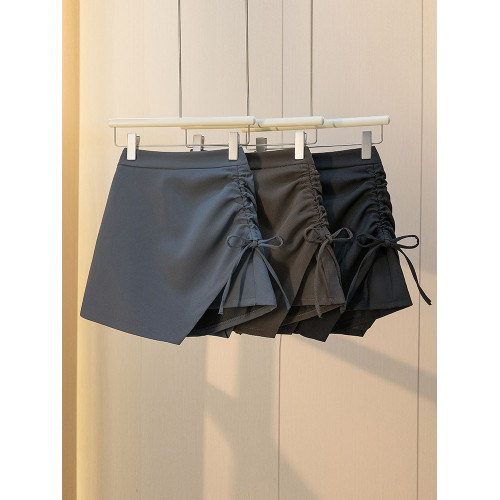 2025夏季新款設計感別致修身顯瘦短裙女大碼港味辣妹不規則褲裙潮 2025夏季新款設計感別致修身顯瘦短裙女大碼港味辣妹不規則褲裙潮