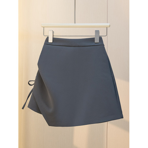 2025夏季新款設計感別致修身顯瘦短裙女大碼港味辣妹不規則褲裙潮 2025夏季新款設計感別致修身顯瘦短裙女大碼港味辣妹不規則褲裙潮