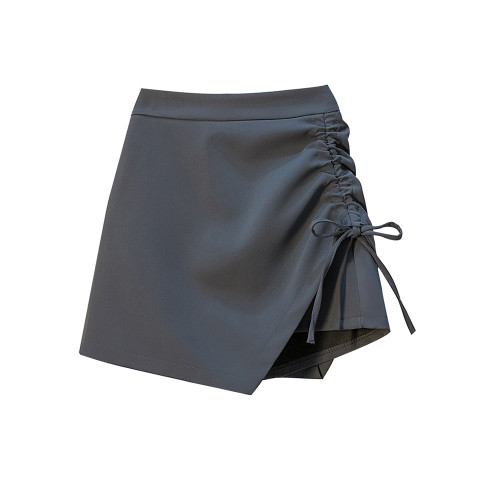 2025夏季新款設計感別致修身顯瘦短裙女大碼港味辣妹不規則褲裙潮 2025夏季新款設計感別致修身顯瘦短裙女大碼港味辣妹不規則褲裙潮