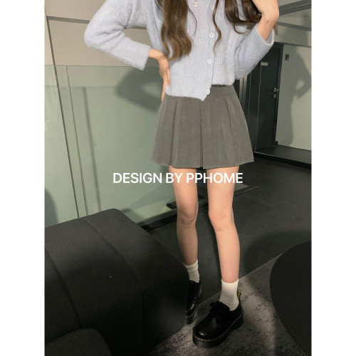 PPHOME校園時代~四季網球短裙可愛寬百褶高腰顯瘦百搭半身裙短裙