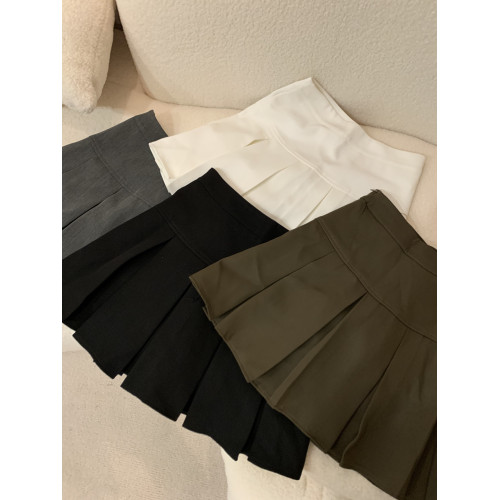 PPHOME校園時代~四季網球短裙可愛寬百褶高腰顯瘦百搭半身裙短裙