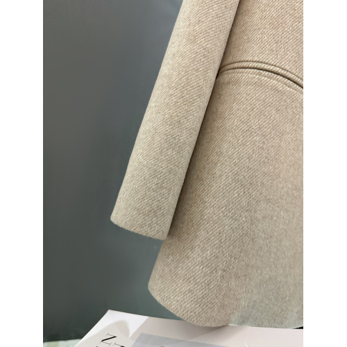 米灰色金屬釦毛呢小西裝外套女2025新款冬季高級感英倫風百搭西服 米灰色金屬釦毛呢小西裝外套女2025新款冬季高級感英倫風百搭西服