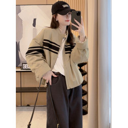 短款夾棉外套棉服女冬季2025爆款休閒美式加厚保暖小個子棉襖棉衣