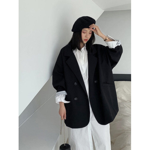 春秋西裝外套女2025新款爆款學院風小個子高級感休閒寬松西服上衣 春秋西裝外套女2025新款爆款學院風小個子高級感休閒寬松西服上衣