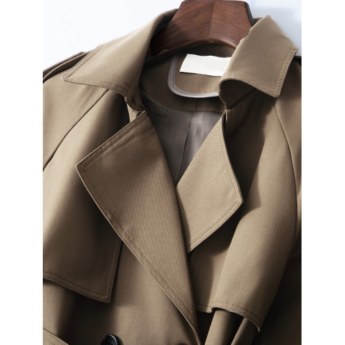 短款風衣外套女小個子2025春秋裝新款韓版寬松高級質感休閒女大衣