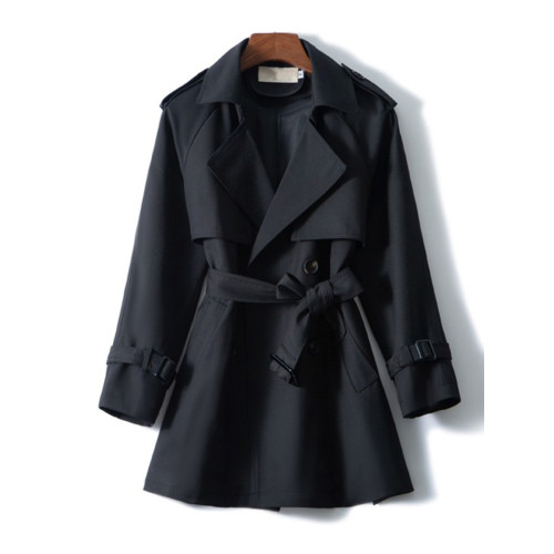 短款風衣外套女小個子2025春秋裝新款韓版寬松高級質感休閒女大衣