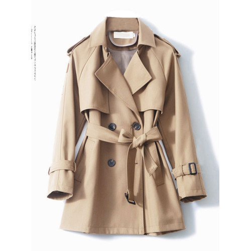 短款風衣外套女小個子2025春秋裝新款韓版寬松高級質感休閒女大衣