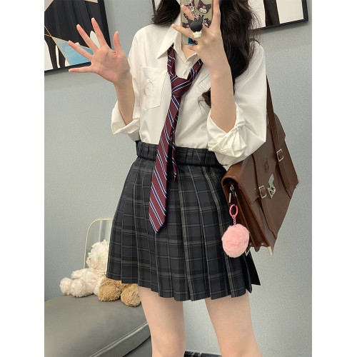 【神仙club】月下鶴長袖JK襯衫  原創JK襯衣長袖製服校供感上衣女