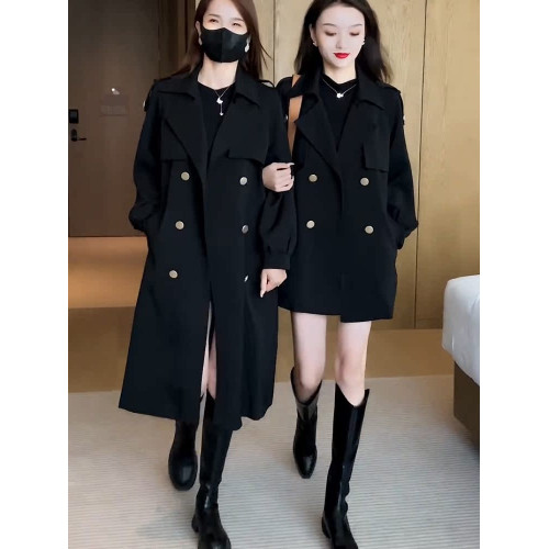 風衣外套女2025新款春秋冬韓版長袖加棉中長款小個子爆款夾棉大衣 風衣外套女2025新款春秋冬韓版長袖加棉中長款小個子爆款夾棉大衣