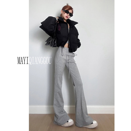 175高個子加長180高腰運動微喇叭褲女秋冬加絨加厚修身休閒瑜珈褲 175高個子加長180高腰運動微喇叭褲女秋冬加絨加厚修身休閒瑜珈褲