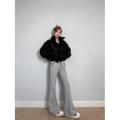 175高個子加長180高腰運動微喇叭褲女秋冬加絨加厚修身休閒瑜珈褲 175高個子加長180高腰運動微喇叭褲女秋冬加絨加厚修身休閒瑜珈褲