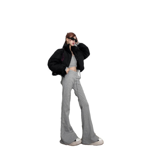 175高個子加長180高腰運動微喇叭褲女秋冬加絨加厚修身休閒瑜珈褲 175高個子加長180高腰運動微喇叭褲女秋冬加絨加厚修身休閒瑜珈褲