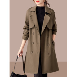 風衣外套女裝春秋2025今年流行新款秋裝時尚氣質中長款小個子大衣