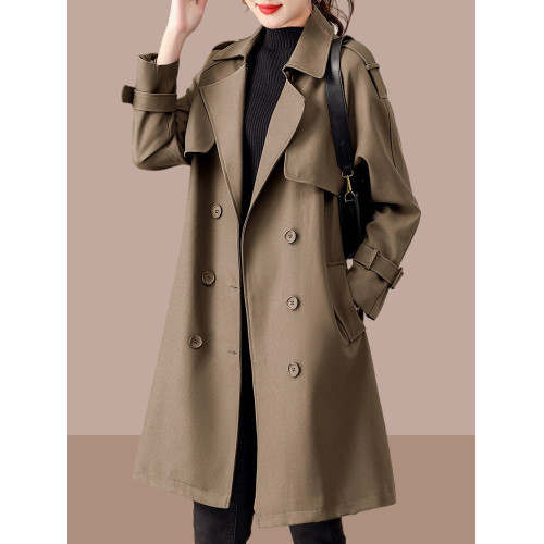 風衣外套女裝春秋2025今年流行新款秋裝時尚氣質中長款小個子大衣 風衣外套女裝春秋2025今年流行新款秋裝時尚氣質中長款小個子大衣