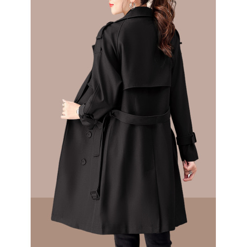 風衣外套女裝春秋2025今年流行新款秋裝時尚氣質中長款小個子大衣 風衣外套女裝春秋2025今年流行新款秋裝時尚氣質中長款小個子大衣