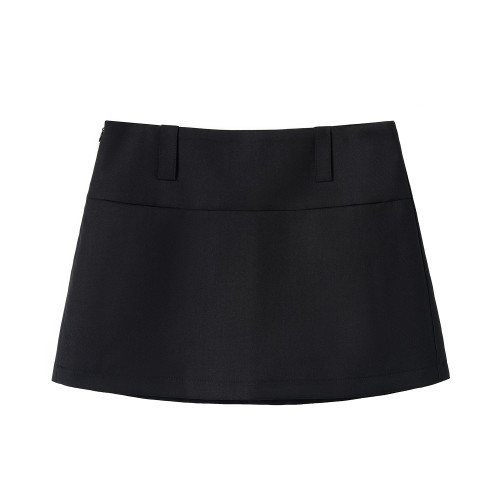 FASC自製 黑色半身裙女秋百搭西裝裙a字裙褲包臀裙灰色短裙小個子