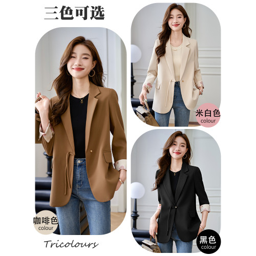 新中式國風西裝外套女2025秋季新款女裝高級感小個子爆款休閒西服 新中式國風西裝外套女2025秋季新款女裝高級感小個子爆款休閒西服