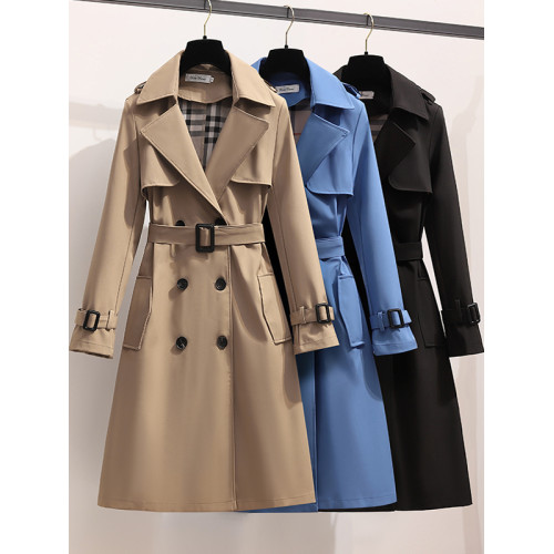 大碼風衣胖mm新款英倫風韓版寬松中長款雙排釦西裝領休閒顯瘦外套 大碼風衣胖mm新款英倫風韓版寬松中長款雙排釦西裝領休閒顯瘦外套