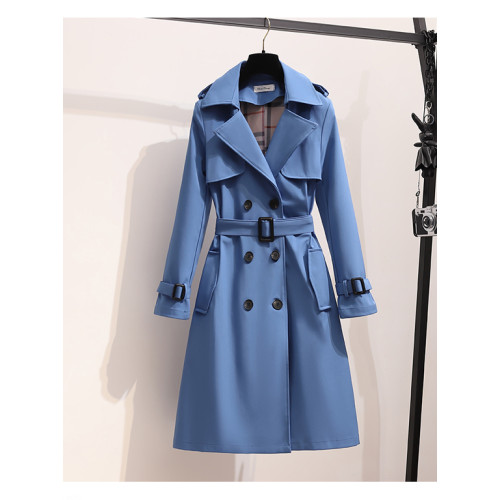 大碼風衣胖mm新款英倫風韓版寬松中長款雙排釦西裝領休閒顯瘦外套 大碼風衣胖mm新款英倫風韓版寬松中長款雙排釦西裝領休閒顯瘦外套