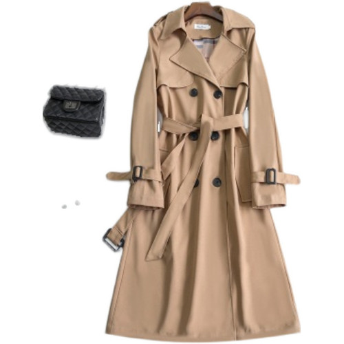 大碼風衣胖mm新款英倫風韓版寬松中長款雙排釦西裝領休閒顯瘦外套 大碼風衣胖mm新款英倫風韓版寬松中長款雙排釦西裝領休閒顯瘦外套