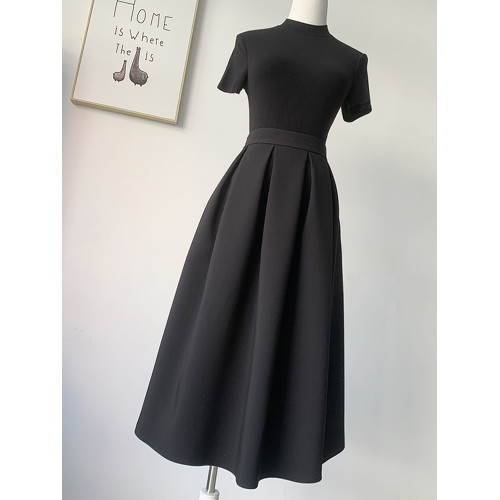 蓬蓬裙女春夏秋中長款2025新款高腰寬松顯瘦百褶裙好質a字半身裙