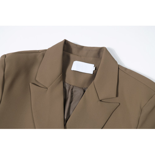 小雲米西裝外套女2025早秋女裝休閒西服小個子咖色上衣女穿搭春秋 小雲米西裝外套女2025早秋女裝休閒西服小個子咖色上衣女穿搭春秋