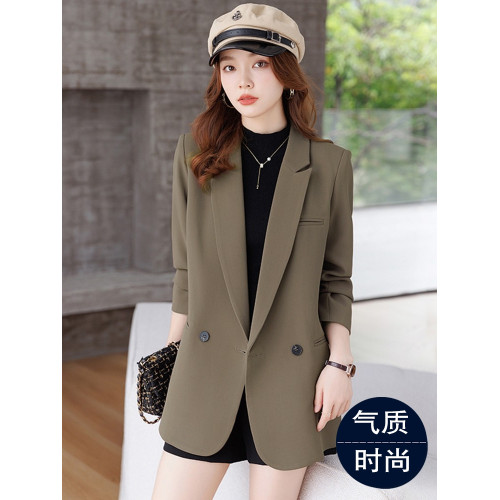 咖色西裝外套女2025新款今年流行春秋季高級感炸街小個子西服早春 咖色西裝外套女2025新款今年流行春秋季高級感炸街小個子西服早春