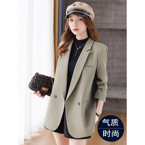 咖色西裝外套女2025新款今年流行春秋季高級感炸街小個子西服早春 咖色西裝外套女2025新款今年流行春秋季高級感炸街小個子西服早春