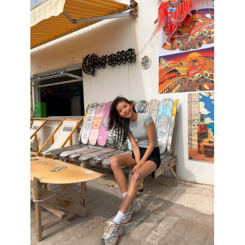 防走光休閒運動短裙褲女春秋黑色灰色兩色開叉半身裙包臀裙小個子