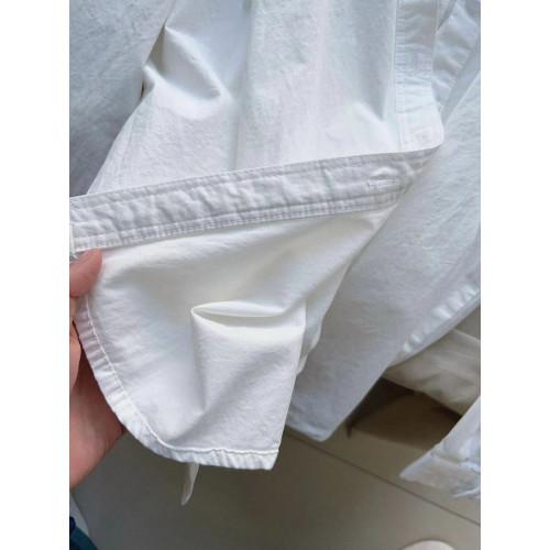 100%棉輕奢藍色襯衫女長袖2025新款寬松超好看上衣襯衣防曬外套