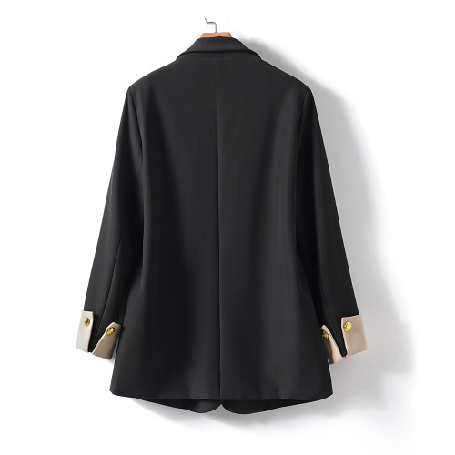 春秋新款胖mm200斤西裝外套女2024休閒大碼寬松雙排釦西服上衣潮 春秋新款胖mm200斤西裝外套女2024休閒大碼寬松雙排釦西服上衣潮