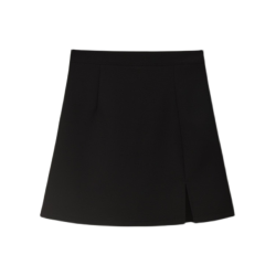 大碼高腰a字裙胖mm開叉半身裙女春秋新款小衆包臀裙顯瘦遮胯短裙