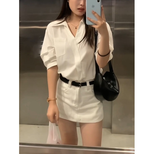 美式復古白色牛仔半身裙女夏季新款辣妹防走光A字包臀超短裙褲子 美式復古白色牛仔半身裙女夏季新款辣妹防走光A字包臀超短裙褲子