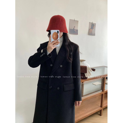 2025新款深冬獨特超好看呢子大衣女入冬毛呢外套高級感加厚中長款