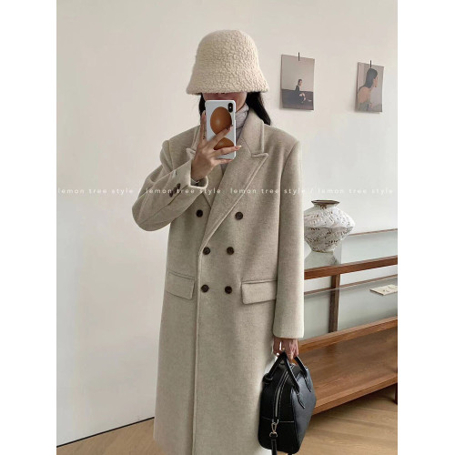 2025新款深冬獨特超好看呢子大衣女入冬毛呢外套高級感加厚中長款