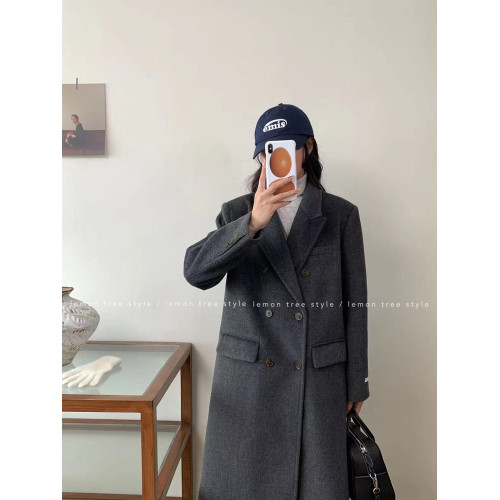 2025新款深冬獨特超好看呢子大衣女入冬毛呢外套高級感加厚中長款