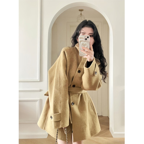 深冬呢子大衣女入冬季2025新款毛呢外套小個子獨特超好看加厚韓系