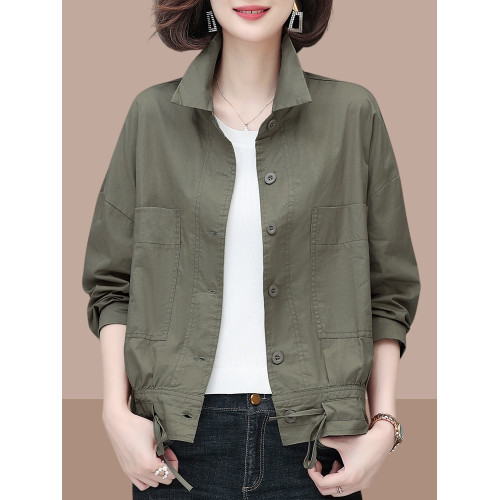 2025春秋季新款短外套女士休閒夾克開衫寬松減齡小個子棒球服上衣