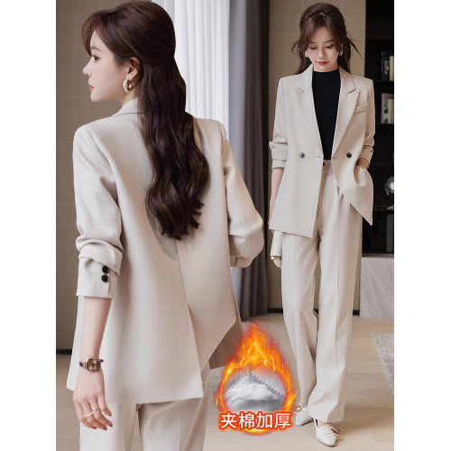 高級感西裝套裝女2025新款職業正裝職場通勤休閒高級女士西服外套 高級感西裝套裝女2025新款職業正裝職場通勤休閒高級女士西服外套