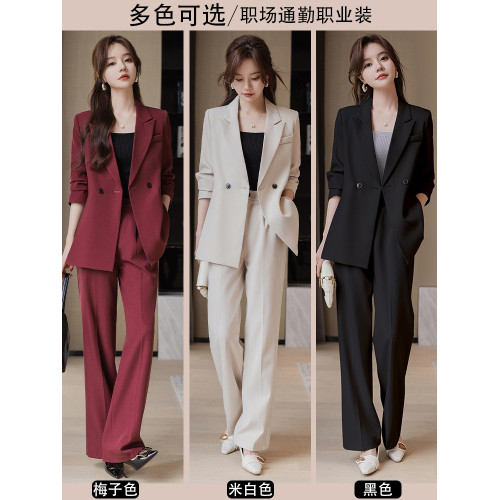 高級感西裝套裝女2025新款職業正裝職場通勤休閒高級女士西服外套 高級感西裝套裝女2025新款職業正裝職場通勤休閒高級女士西服外套
