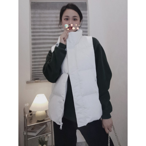 小麗衣櫃秋冬羽絨馬甲女90白鴨絨羽絨服寬松坎肩背心外穿馬夾外套 小麗衣櫃秋冬羽絨馬甲女90白鴨絨羽絨服寬松坎肩背心外穿馬夾外套