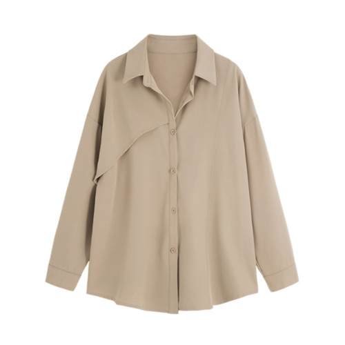 秋裝白色雪紡襯衫上衣女長袖大碼胖mm200斤設計感職業面試OL襯衣