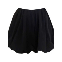 白色花苞短褲女裙褲夏季大碼胖mm高腰顯瘦A字半身裙泡泡燈籠短褲